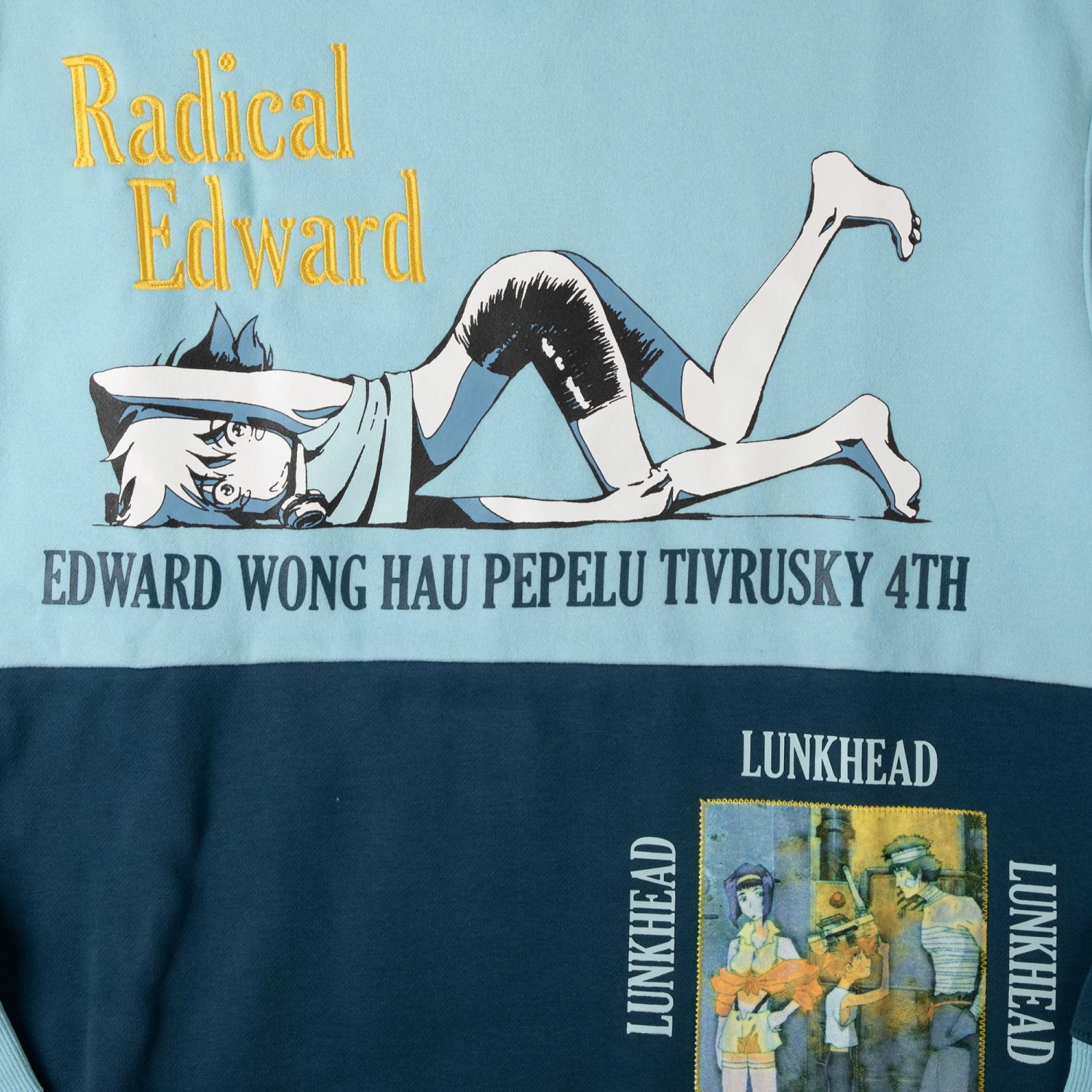 Radical Edward & Ein Patchwork Panel Crew Neck Sweatshirt 14 Radical Edward & Ein Patchwork Panel Crew Neck Sweatshirt - Image 12
