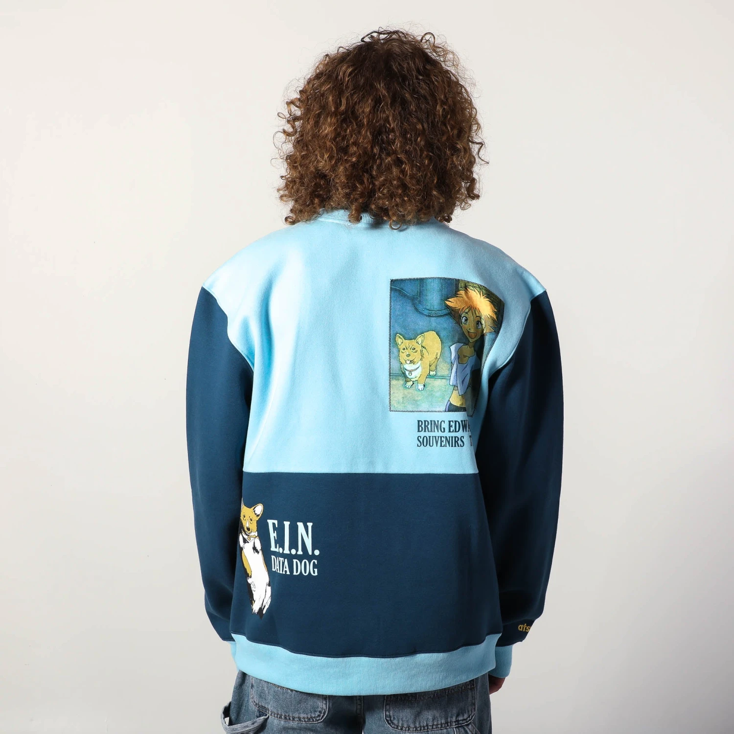 Radical Edward & Ein Patchwork Panel Crew Neck Sweatshirt 4 Radical Edward & Ein Patchwork Panel Crew Neck Sweatshirt - Image 2