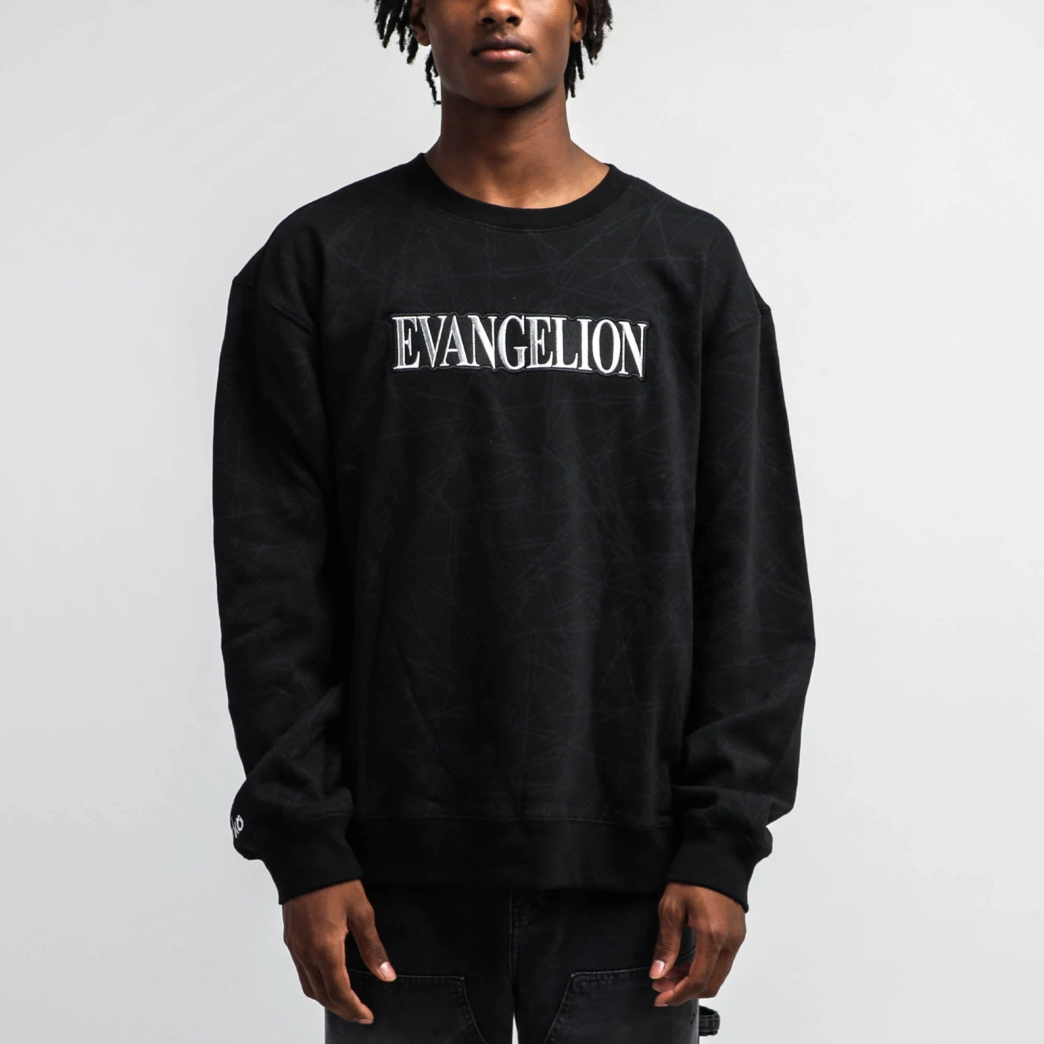 Evangelion Black Crew Neck Sweatshirt 4 Evangelion Black Crew Neck Sweatshirt - Image 2