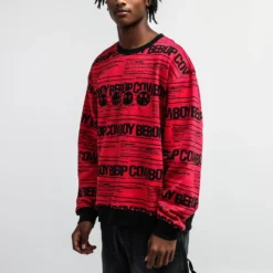 Cowboy Bebop Magenta Crew Neck Sweatshirt -Atsuko Sale Store LSA5V4VCBP ecomm ANTHONYLARGE 2