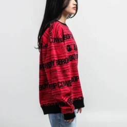 Cowboy Bebop Magenta Crew Neck Sweatshirt -Atsuko Sale Store LSA5V4VCBP ecomm LUNASMALL 2