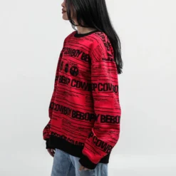 Cowboy Bebop Magenta Crew Neck Sweatshirt -Atsuko Sale Store LSA5V4VCBP ecomm LUNASMALL 3