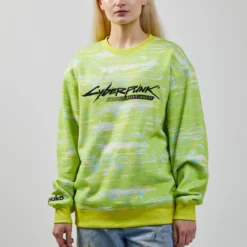 Edgerunner Lime Crew Neck Sweatshirt -Atsuko Sale Store LSA5V50CPE RachelSmall001