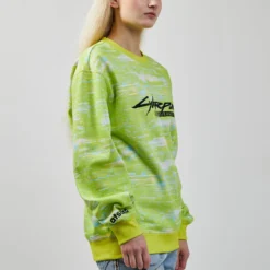 Edgerunner Lime Crew Neck Sweatshirt -Atsuko Sale Store LSA5V50CPE RachelSmall002