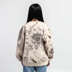 Samurai Champloo Beige Crew Neck Sweatshirt -Atsuko Sale Store LSA5WPRSCH ecomm LUNASMALL 4