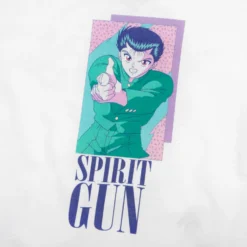 Yu Yu Hakusho Spirit Gun White Long Sleeve -Atsuko Sale Store LSM065DYYH 3