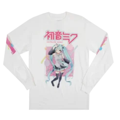 Digital Vibes Miku White Long Sleeve