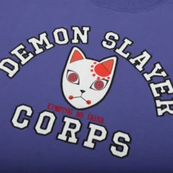 Demon Slayer Corps Blue Crew Neck Sweatshirt -Atsuko Sale Store LSM1U4TDMS