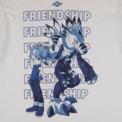 Weregarurumon And Matt Friendship White Longsleeve -Atsuko Sale Store LSM2B7SDIG 002