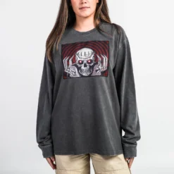 Skull Knight & Brand Of Sacrifice Mineral Wash Long Sleeve -Atsuko Sale Store LSM2JQZCRU ecommAMBERMEDIUM