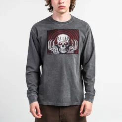 Skull Knight & Brand Of Sacrifice Mineral Wash Long Sleeve