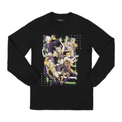 Stone Ocean Group Black Long Sleeve -Atsuko Sale Store LSM51X3JOJ 1