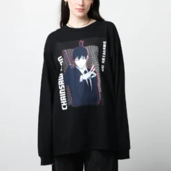 Aki Hayakawa Black Long Sleeve -Atsuko Sale Store LSM58P2CRU ecomm 2