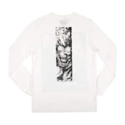 Action Panels White Long Sleeve -Atsuko Sale Store LSM5FQ1GXP 2