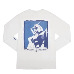 True Blue RX-78-2 White Long Sleeve -Atsuko Sale Store LSM625TGUN 02