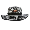Naruto Allover Black & White Print Boonie Hat
