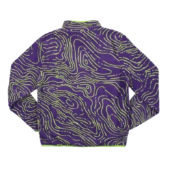 Eva Unit-01 Topography Pattern Purple Polar Fleece -Atsuko Sale Store OWA57ANNGE 2