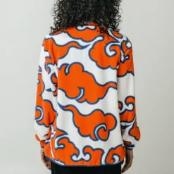 Naruto Orange Clouds Zip-Up Polar Fleece -Atsuko Sale Store OWA57APNAR ecom02 1