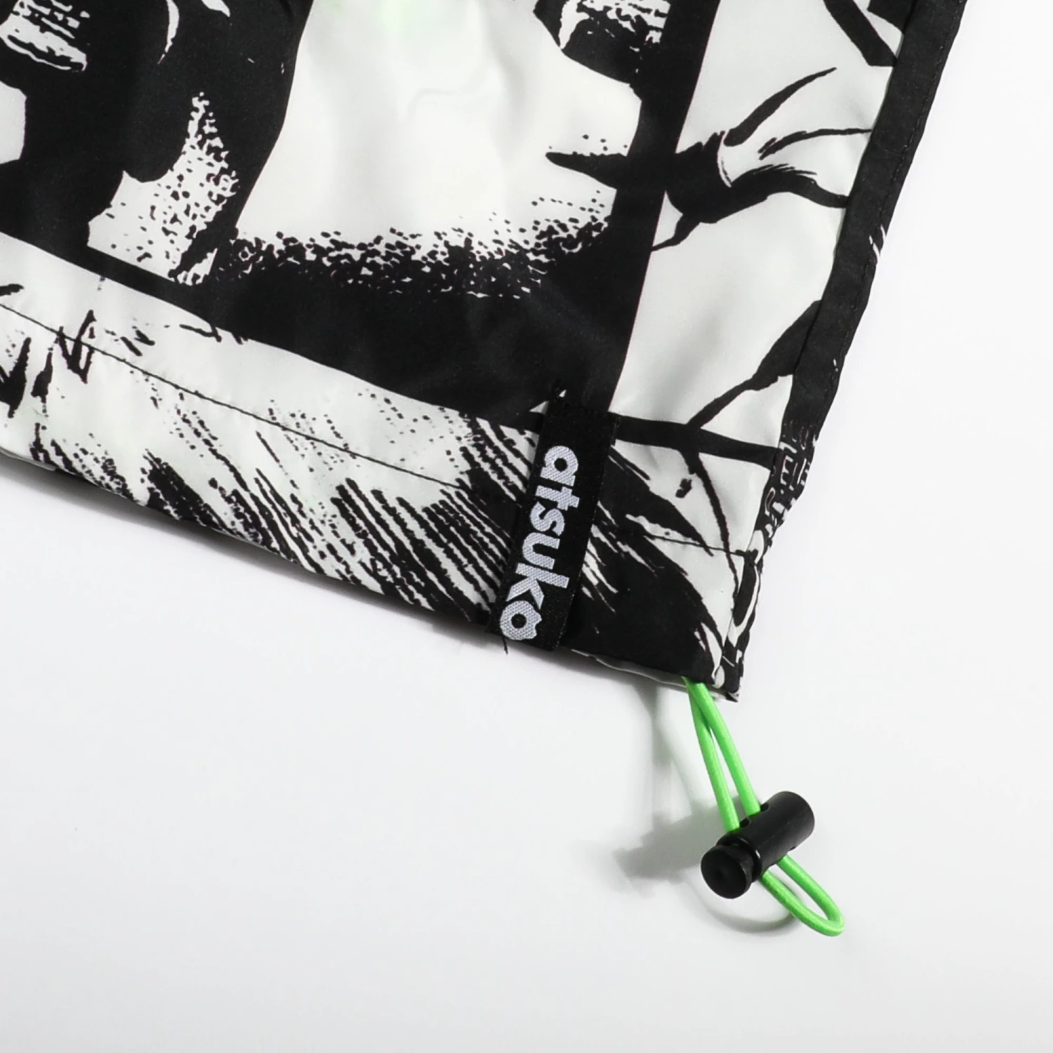 Crew Panels Black And White Packable Anorak 7 Crew Panels Black And White Packable Anorak - Image 5