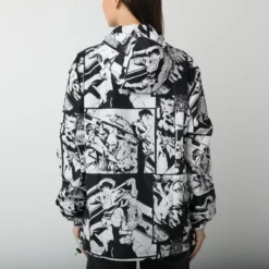 Crew Panels Black And White Packable Anorak 20 Crew Panels Black And White Packable Anorak -Atsuko Sale Store OWM1W65CBP 3ecomm