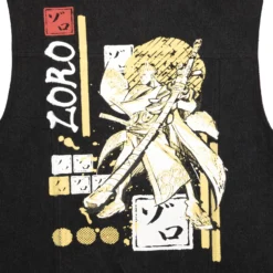 One Piece Roronoa Zoro Black Denim Vest -Atsuko Sale Store OWM2CXUONP 4