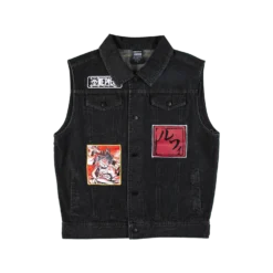 One Piece Luffy Denim Vest