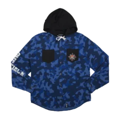 One Piece Straw Hat Crew Hooded Camo Flannel -Atsuko Sale Store OWM6647ONP 001