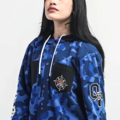 One Piece Straw Hat Crew Hooded Camo Flannel -Atsuko Sale Store OWM6647ONP ecomm LUNASMALL 3