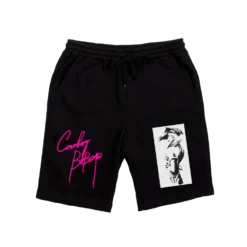 Faye Valentine Neon Sign Black Shorts