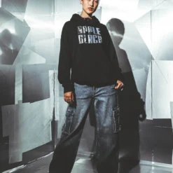 Logo And Group Pose Black Hoodie 15 Logo And Group Pose Black Hoodie -Atsuko Sale Store SatAM 4x5 10