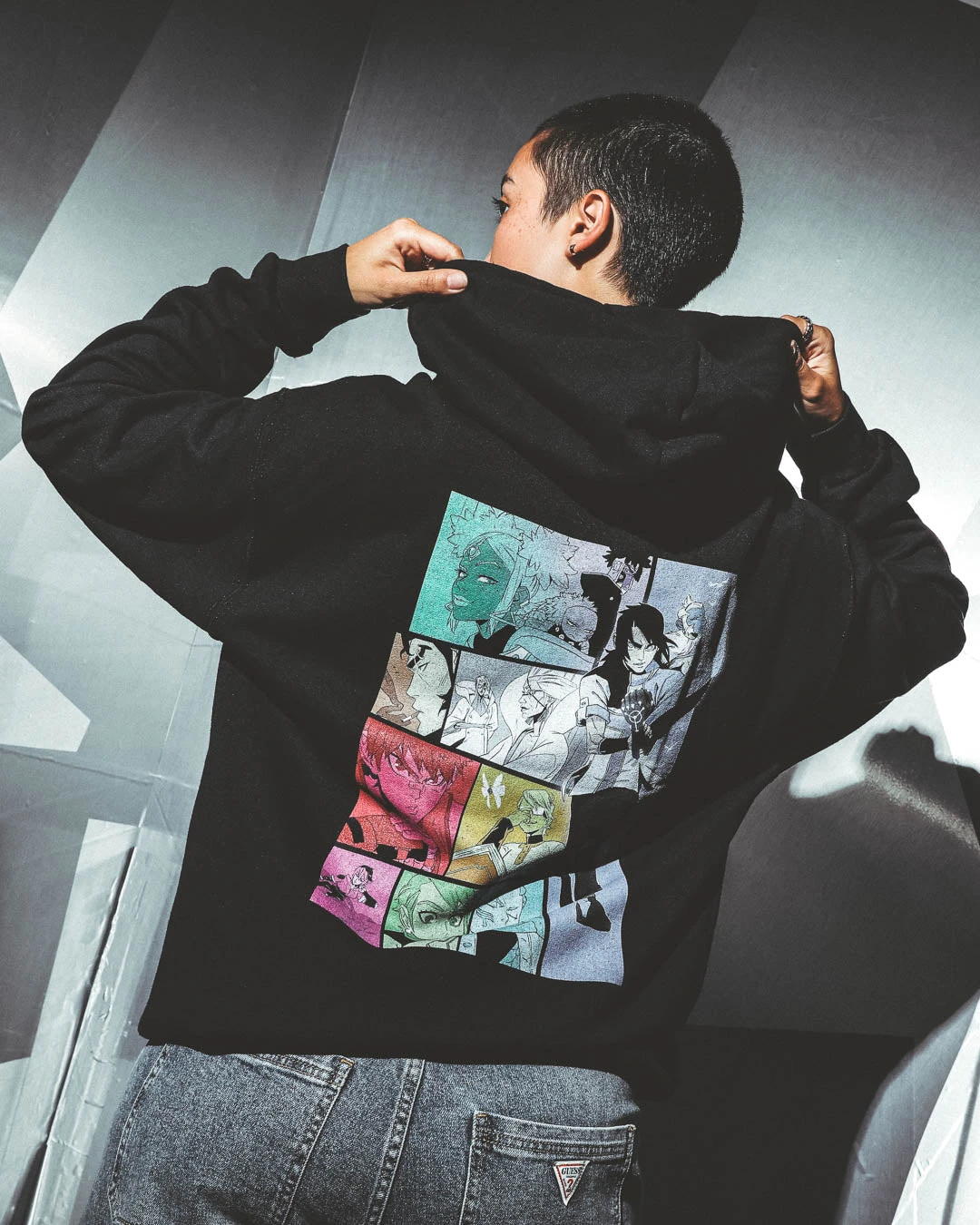 Logo And Group Pose Black Hoodie 8 Logo And Group Pose Black Hoodie - Image 6