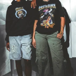 Cast And Clock Black Hoodie -Atsuko Sale Store SatAM story 2