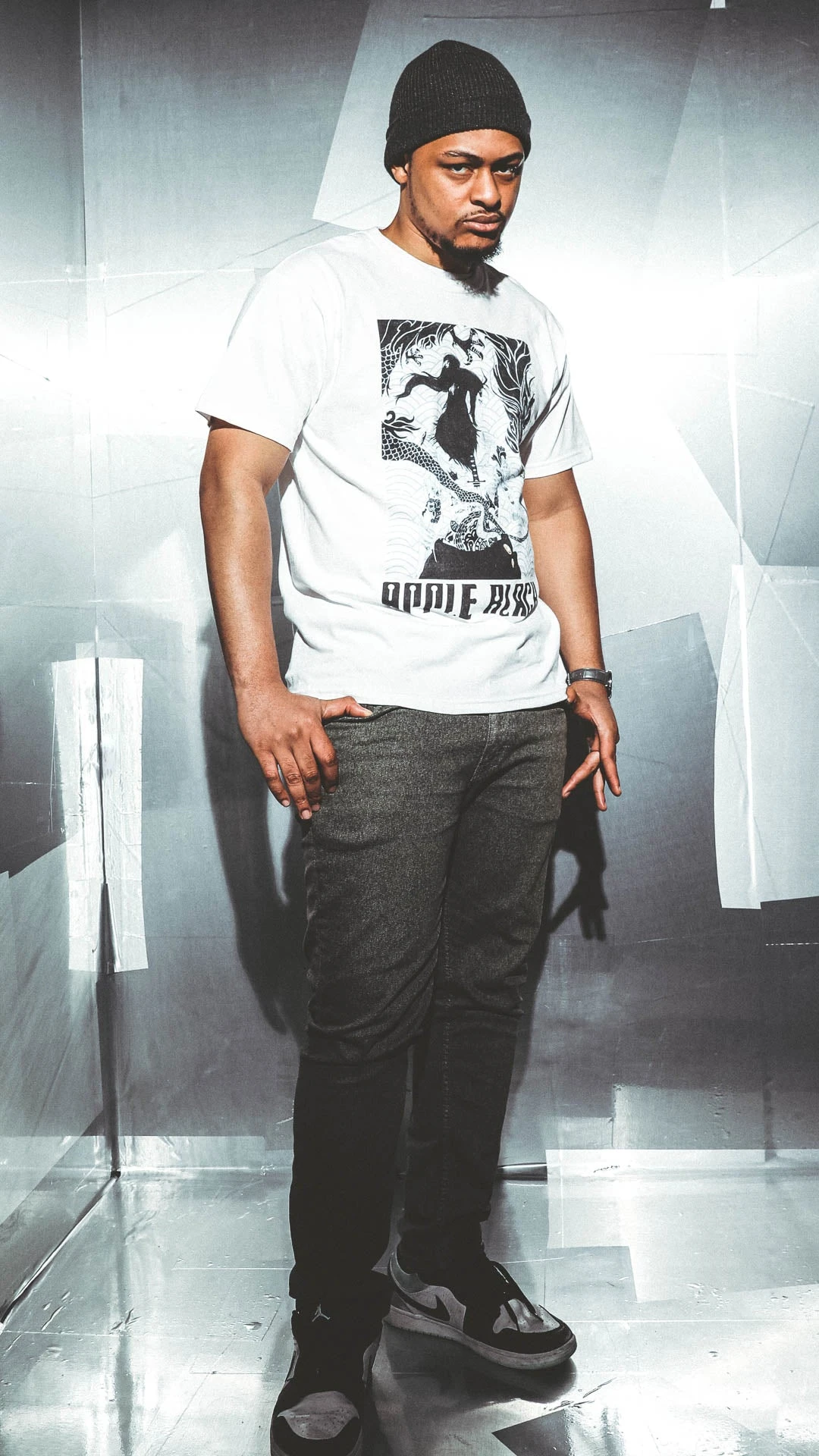 The Black Sorcerer White Tee 6 The Black Sorcerer White Tee - Image 4