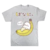 Bananya Cat Gray Tee -Atsuko Sale Store TS5APPCRU RESIZED