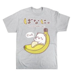 Bananya Cat Gray Tee