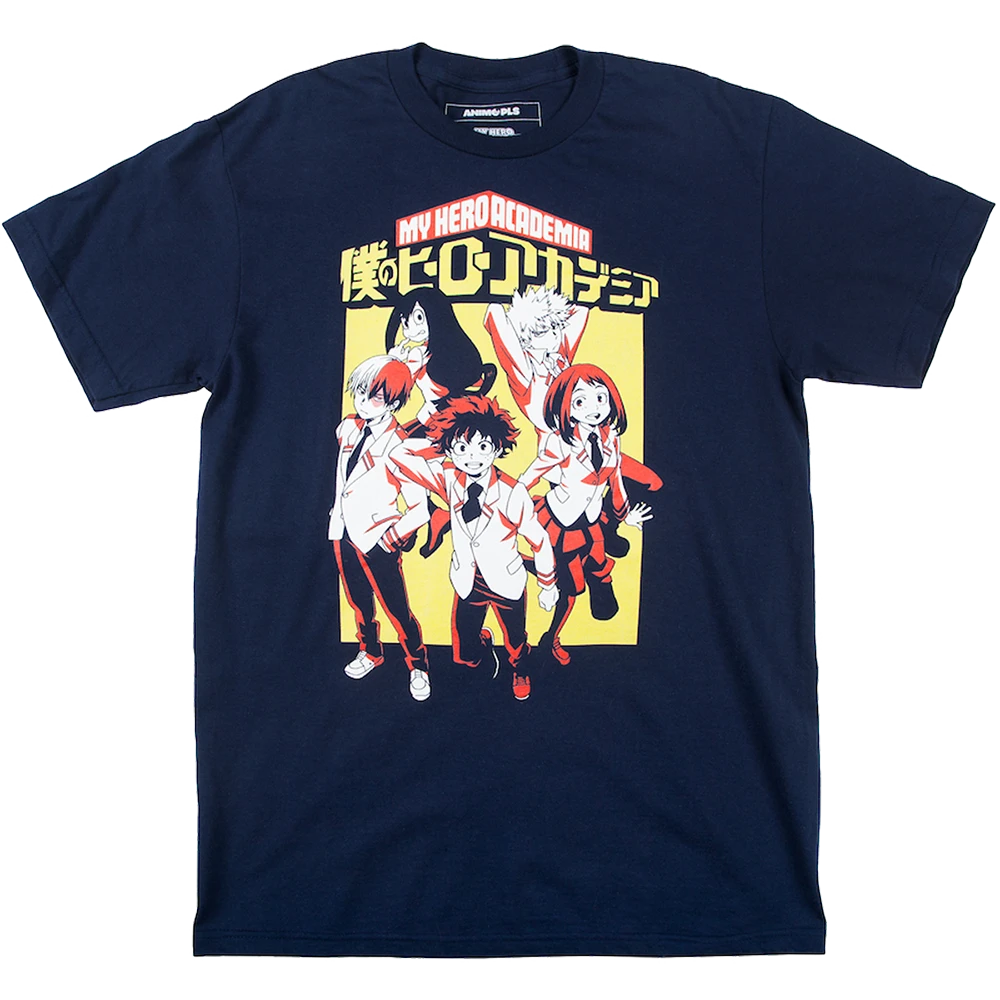 My Hero Academia Deku Squad Group Navy Tee 3 My Hero Academia Deku Squad Group Navy Tee