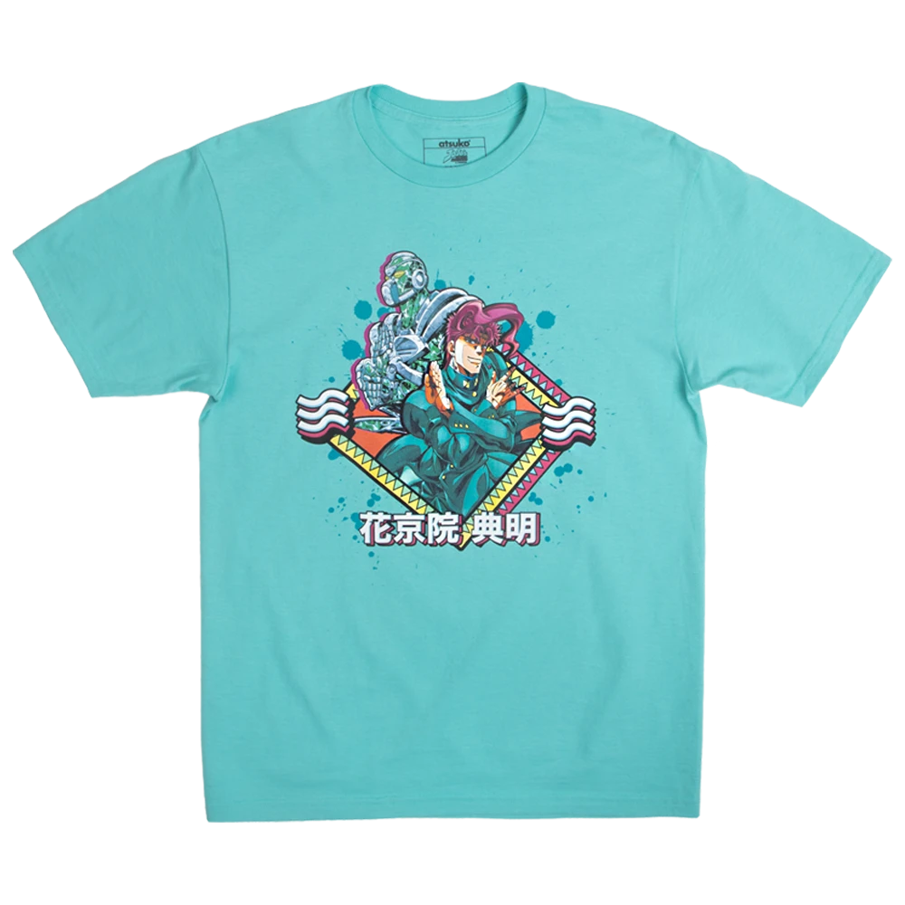 Kakyoin Emerald Splash Blue Tee 3 Kakyoin Emerald Splash Blue Tee