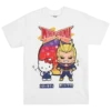 My Hero Academia X Hello Kitty & Friends All Might White Tee 1 My Hero Academia X Hello Kitty & Friends All Might White Tee -Atsuko Sale Store TS8MNLMHK 1copy
