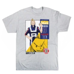 My Hero Academia Mirio Togata Character Card Grey Tee