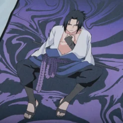 NARUTO Sasuke Venomous Aura Blue Tee -Atsuko Sale Store TS94DPNAR 5