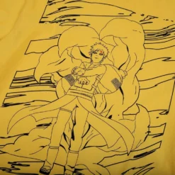 NARUTO Gaara Prince Of The Sand Gourd Yellow Tee -Atsuko Sale Store TS94F8NAR 5