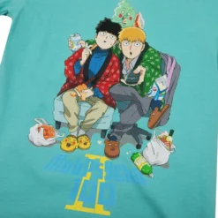 Lazy Sunday Mob Psycho Season 2 Mint Tee 8 Lazy Sunday Mob Psycho Season 2 Mint Tee -Atsuko Sale Store TS9JUFCRU 3
