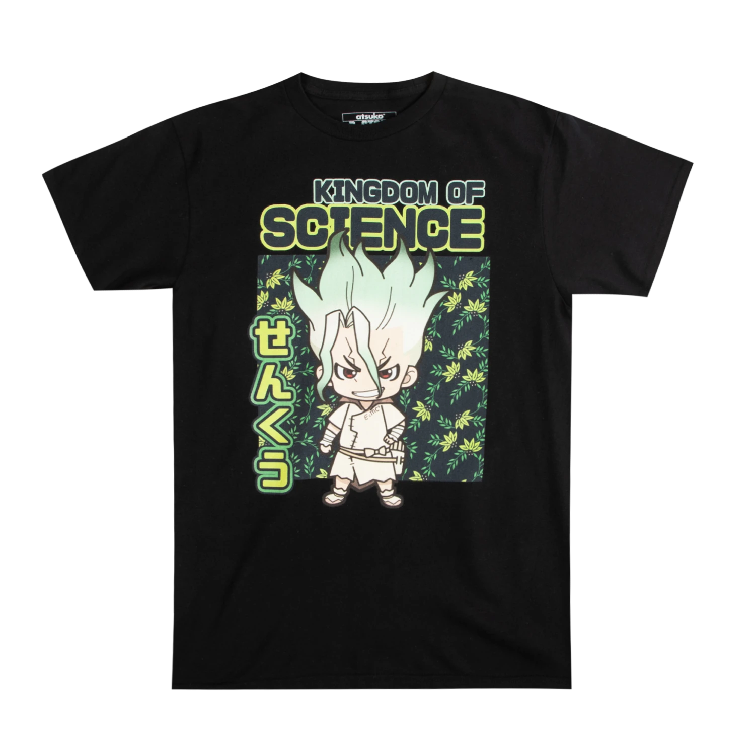 Senku Ishigami Kingdom Of Science Black Tee 3 Senku Ishigami Kingdom Of Science Black Tee