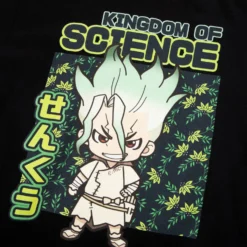 Senku Ishigami Kingdom Of Science Black Tee 8 Senku Ishigami Kingdom Of Science Black Tee -Atsuko Sale Store TS9JYDCRU 3