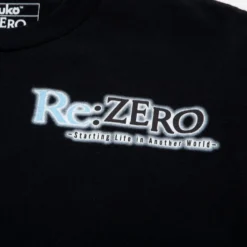 Rem Twin Demon Casual Black Tee -Atsuko Sale Store TS9L4UCRU 3