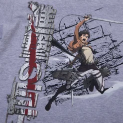 Eren Yeager ODM Grey Tee -Atsuko Sale Store TS9MJ5ATN 3