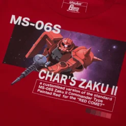 Char's Zaku Zeon Fighter Red Tee 9 Char's Zaku Zeon Fighter Red Tee -Atsuko Sale Store TS9NI6CRU 3