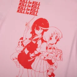 Ryuko & Mako BFFs Pink Tee -Atsuko Sale Store TS9P0IKKL 3