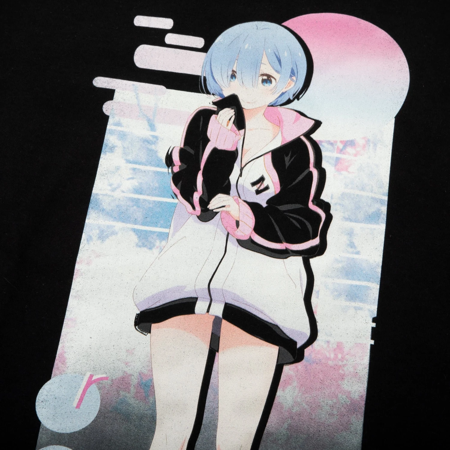 Rem Vaporwave Black Tee 4 Rem Vaporwave Black Tee - Image 2