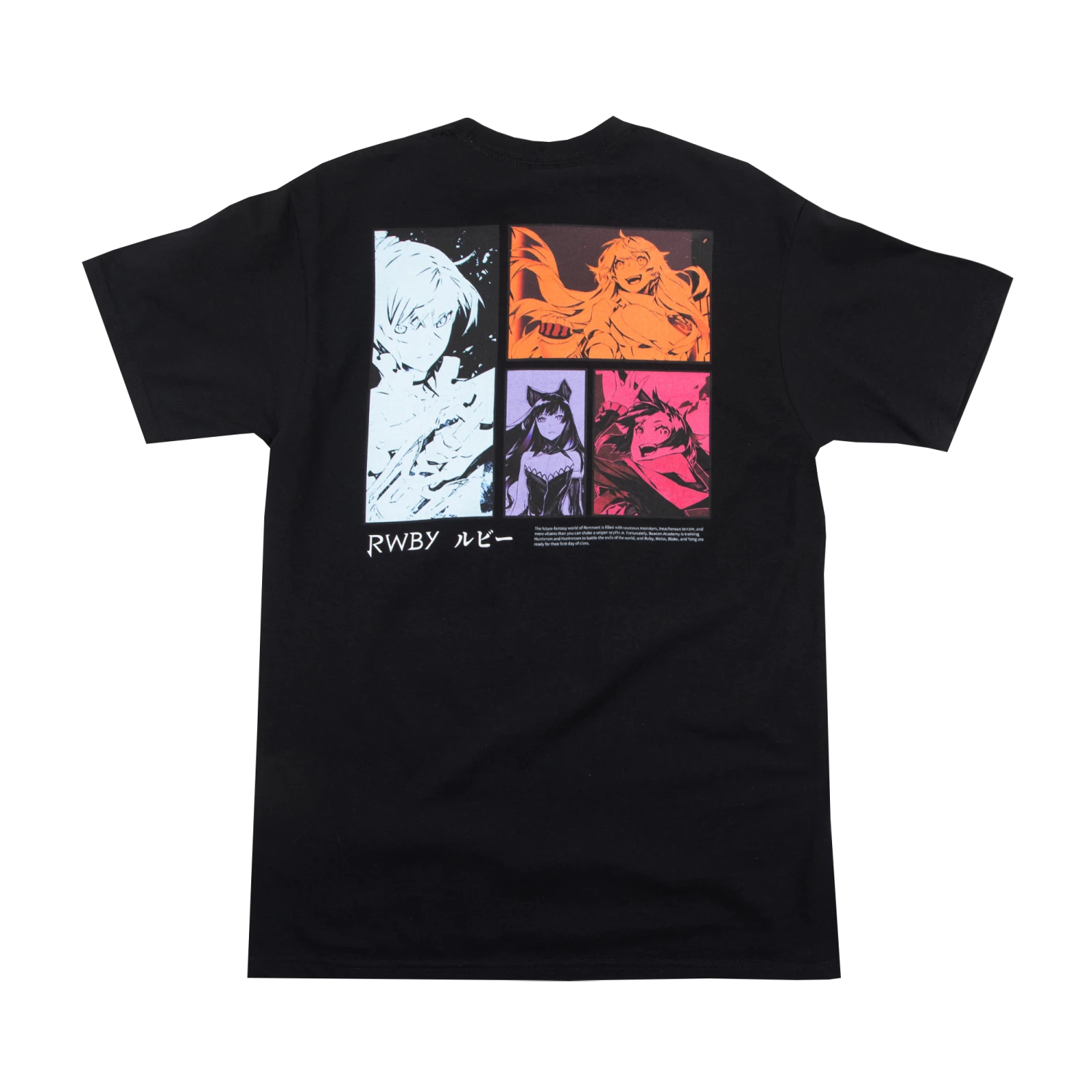 Team RWBY The Manga Group Panels Black Tee 4 Team RWBY The Manga Group Panels Black Tee - Image 2